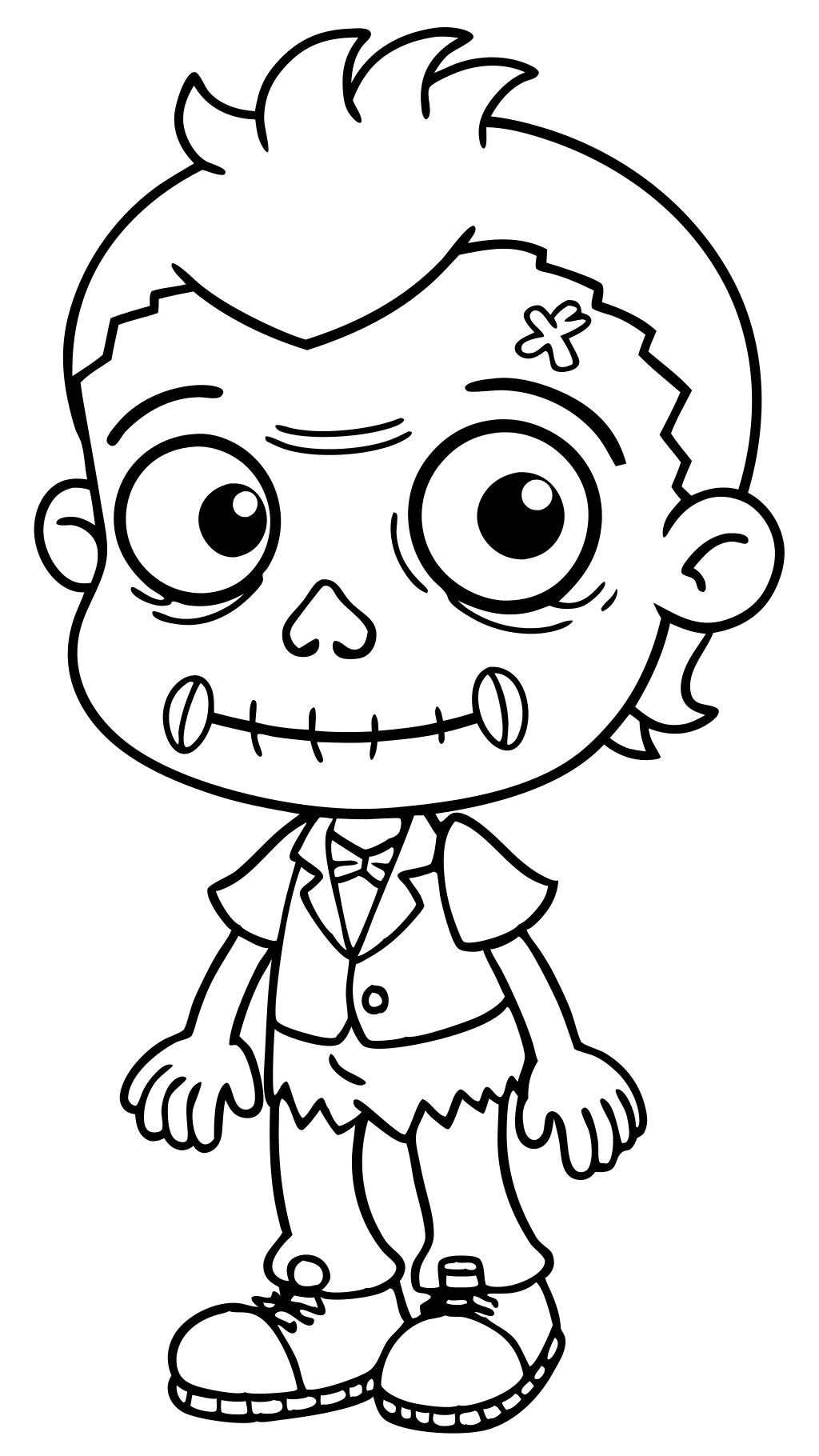 cute zombie coloring pages